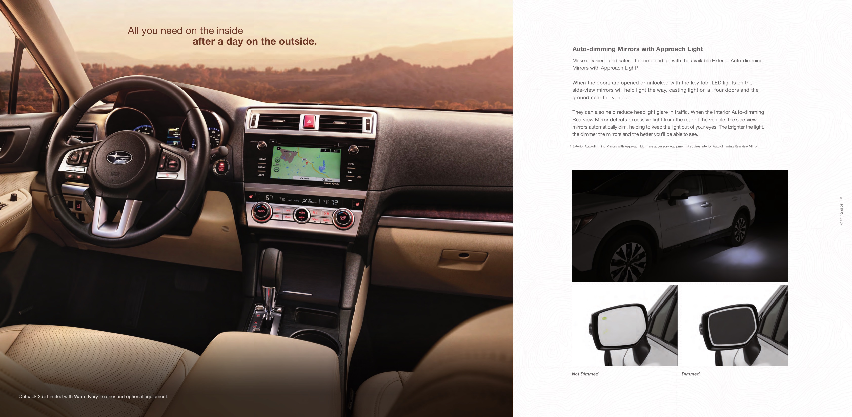 2015 Subaru Outback Brochure Page 7
